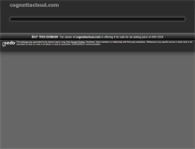 Tablet Screenshot of cognettacloud.com